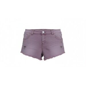 Refuge Denim Shorts Womens 10 Purple Distressed Frayed Raw Hem Super Shortie